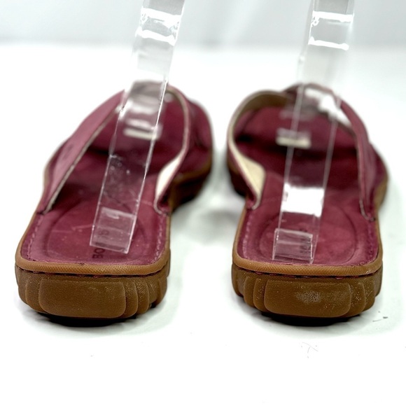Bogs Todos Slides sandals Garnet wine red leather sandals 10 - Picture 3 of 10
